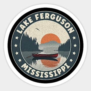 Lake Ferguson Mississippi Sunset Sticker